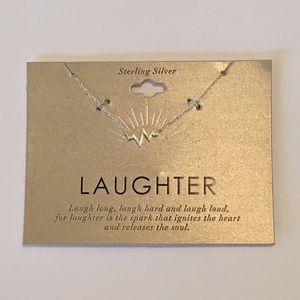“laughter” Sterling Silver Necklace